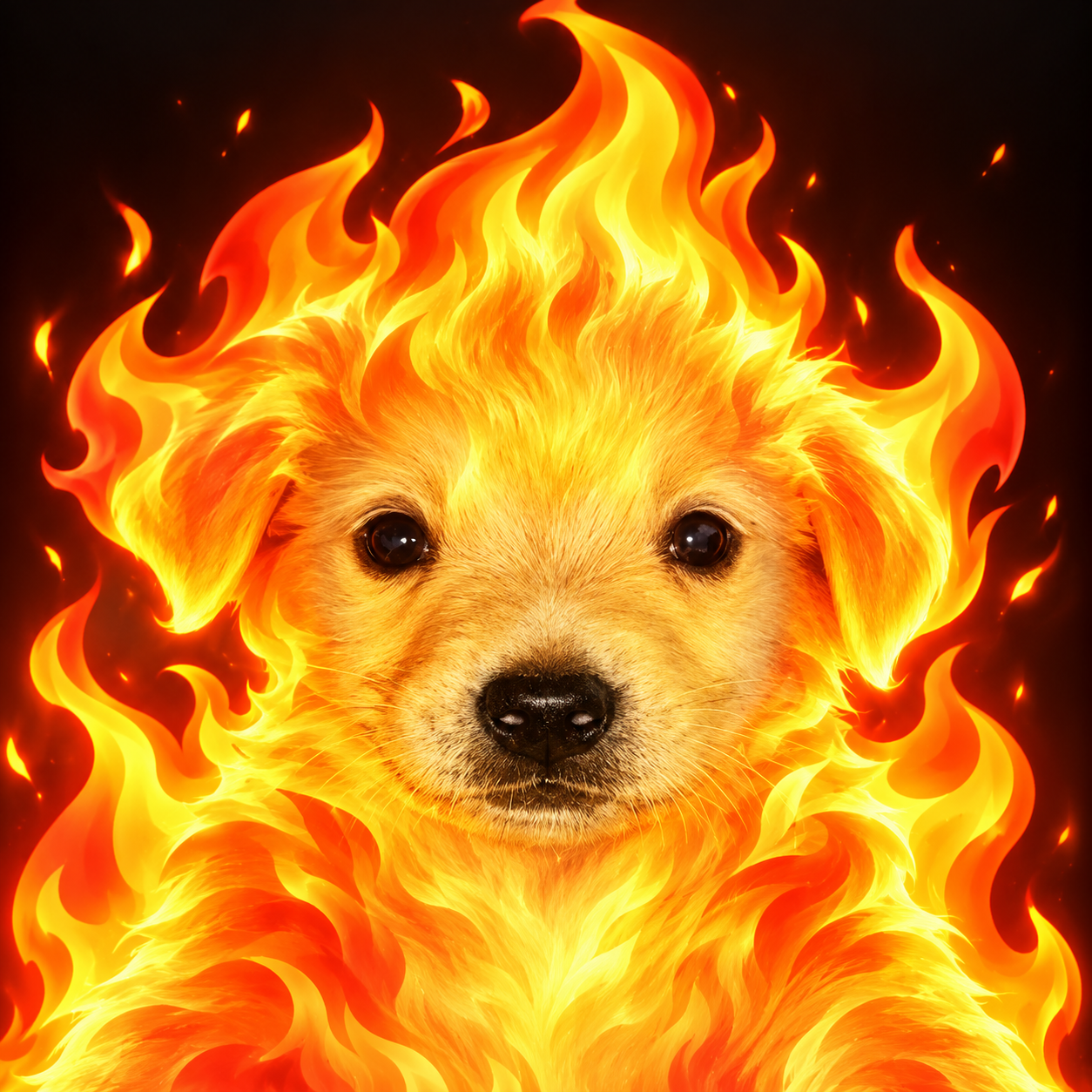 Hot Jotchua fully transformed into fire